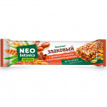 Батончик злаковый Neo botanica NATURA с арахисом кунжутом и шоколадными дропсами, 29 гр. ОК